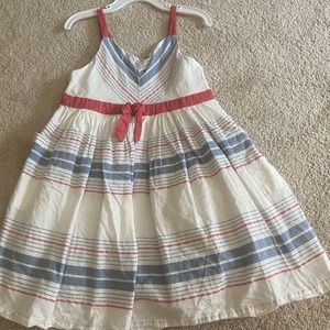 4T Red, blue, cream nautical/patriotic dress